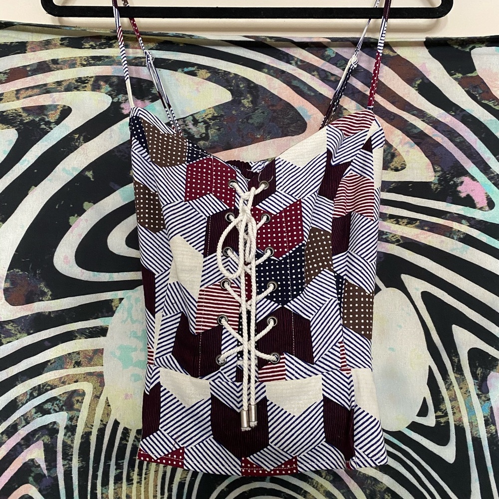 NWT 'Free People' Patchwork Tank